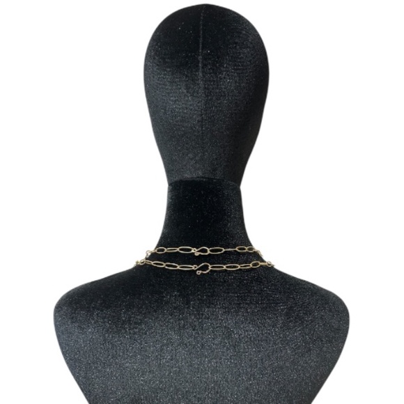 Paperclip Chain Set of 2 Necklaces - Picture 12 of 12